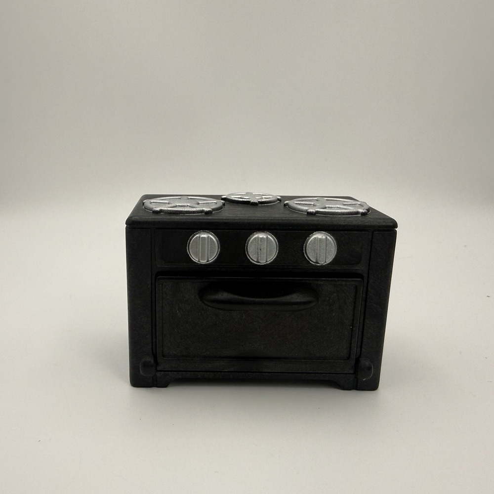 Vintage Sylvanian Families Calico Critters Black Range Stove Oven Epoch